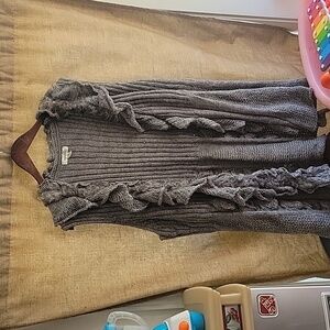 Dressbarn 2x grey knitted vest